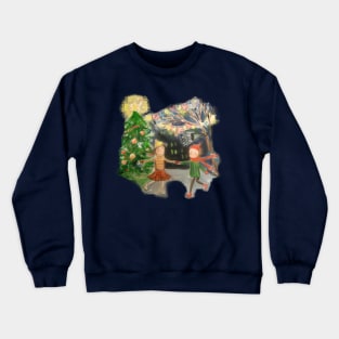 Evening ice skating Crewneck Sweatshirt